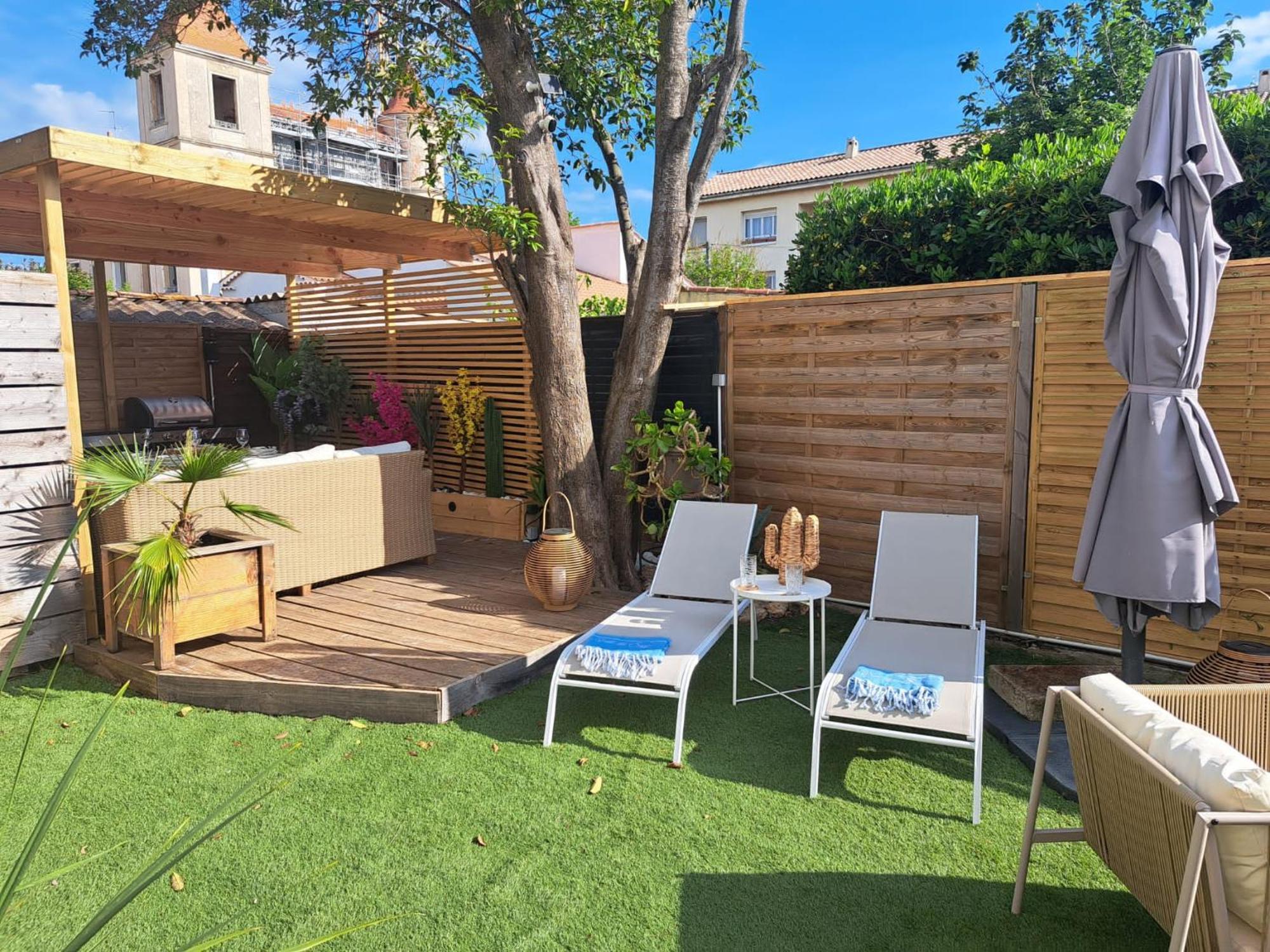 Magnifique Appartement 2 Chambres Avec 50 M2 De Jardin Privatif Ла-Кро Экстерьер фото
